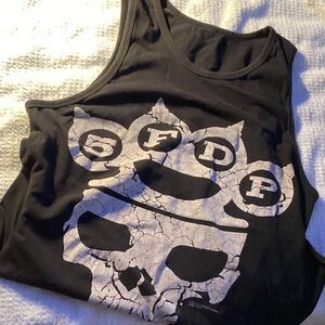 Edgy Black Skull “5 Finger Death Punch” Tank Top